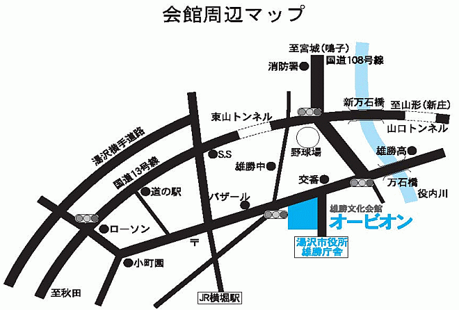 会館周辺マップ