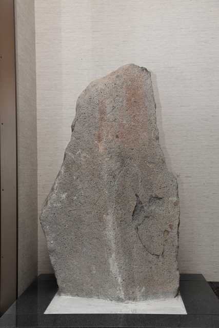 魚形文刻石の写真