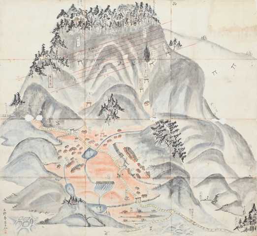 松岡銀山絵図の写真