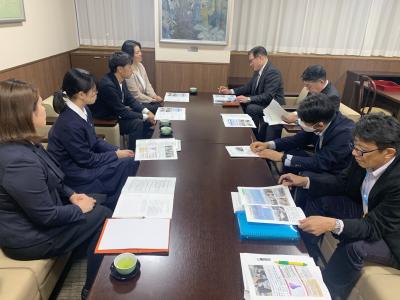 市長面会の様子