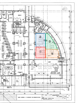 1階ロビーの区画平面図