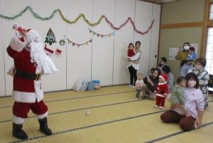 サンタさん登場の場面