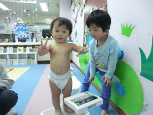 すくすく成長記録日の様子