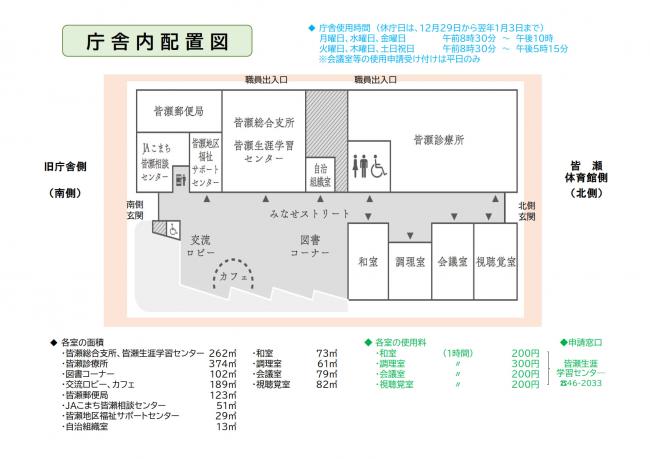 庁舎内配置図