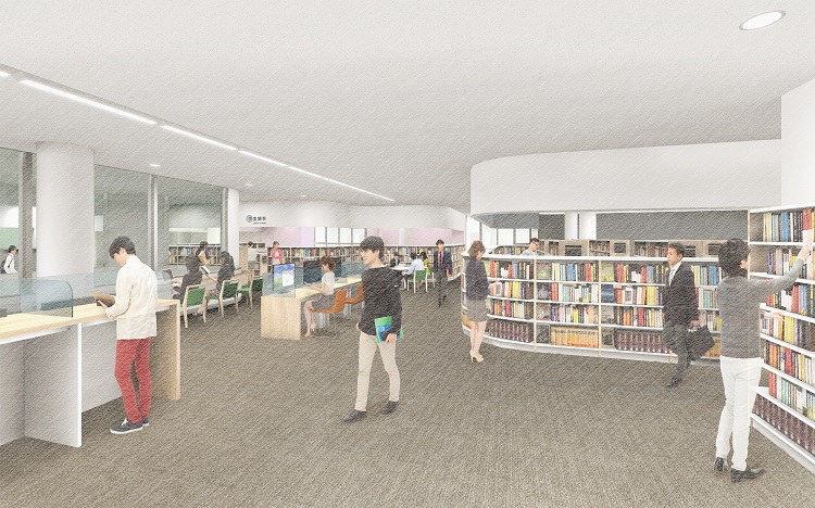 内観（2階・図書館・一般開架室）