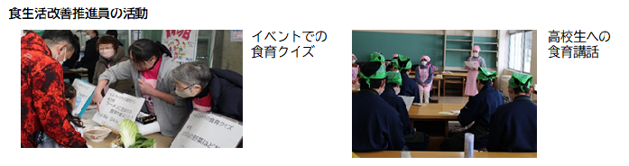 湯沢市の食育の取り組みの写真