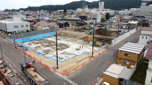 複合公共施設（国道13号線に向かって撮影）
