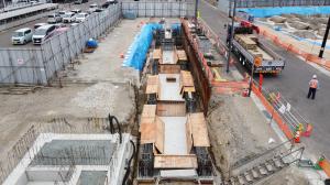 連絡通路（湯沢駅に向かって撮影）
