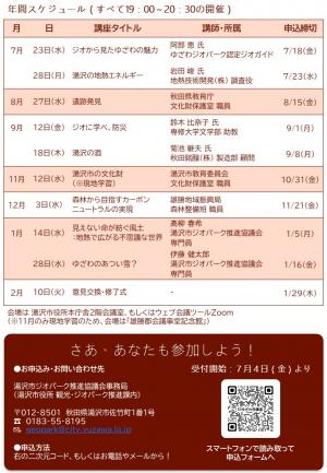 R7ゆざわ学講座チラシ（裏）