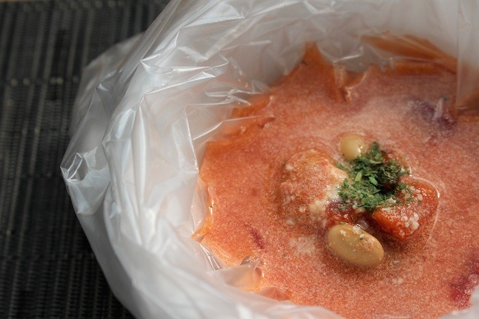 トマト豆乳スープ