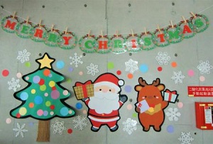 クリスマスウォール