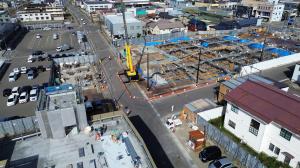 令和7年10月の施設の様子（国道13号線に向かって撮影）