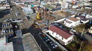 令和7年11月の施設の様子（国道13号線に向かって撮影）