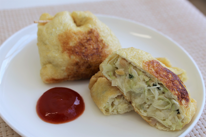 お揚げのねばとろ焼き写真