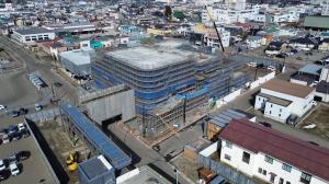 令和8年3月上旬の施設の様子（国道13号線に向かって撮影）