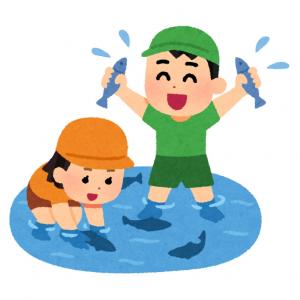 川遊び