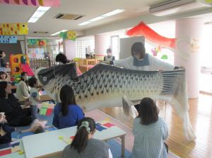 こいのぼり登場