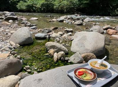 川原の湯っこと出前