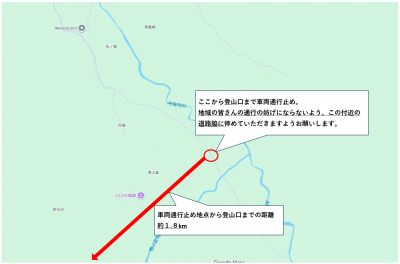 車両通行止め説明図