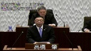 　議長志願者所信表明　議員